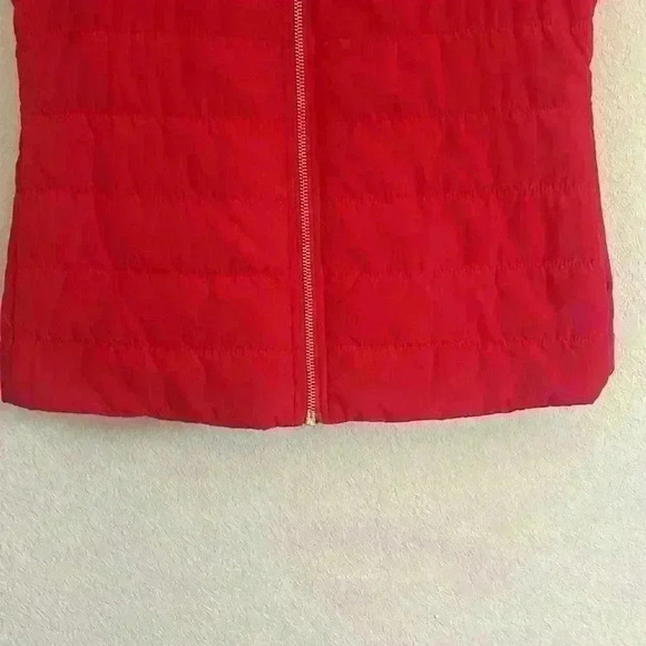 Michael Kors Red Puffer Vest Women's XS - Picture 4 of 5